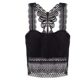 Sexy See-Through Open Back Gothic Lace Bras - The Black Ravens