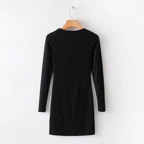 Sexy Skeleton Full Sleeve Dress - The Black Ravens