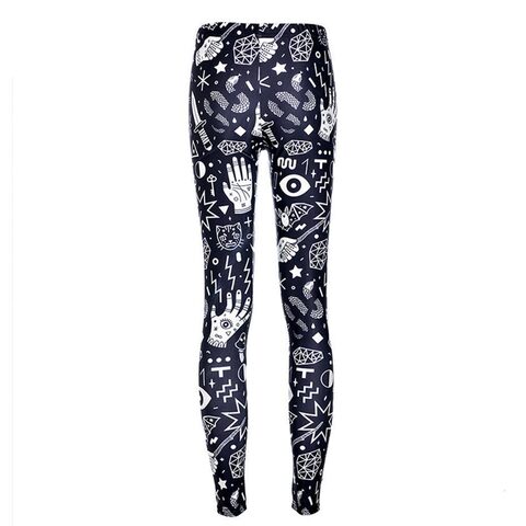 Sexy Slimming Occult Symbol Leggings - The Black Ravens