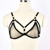Sexy Starry See-Through Bra Lingerie - The Black Ravens