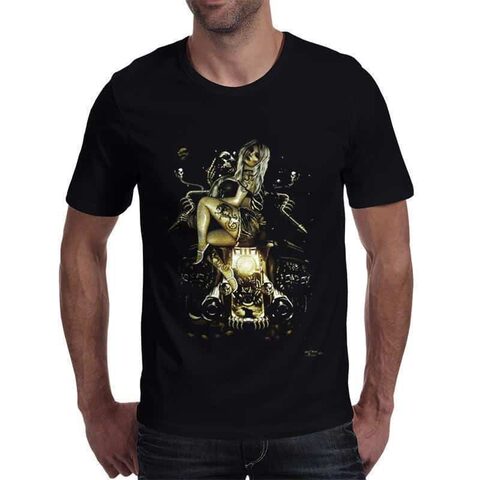 Sexy Tattoo Girl 3D Rocker Tops - The Black Ravens