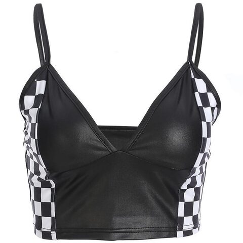 Sexy Women's Checkered Cami - The Black Ravens