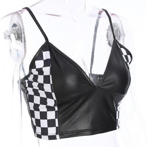 Sexy Women's Checkered Cami - The Black Ravens