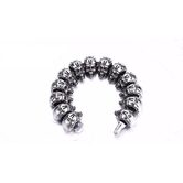 Stainless Steel Robot Skull Bracelet For Men - The Black Ravens