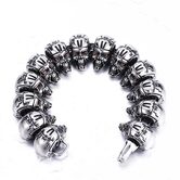 Stainless Steel Robot Skull Bracelet For Men - The Black Ravens