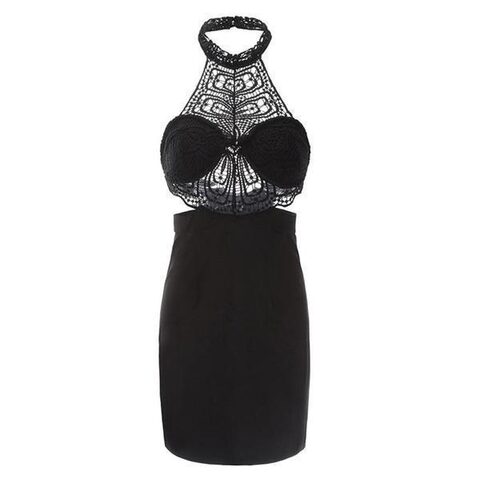 Stunning and Sexy Halter Gothic Bodycon - The Black Ravens