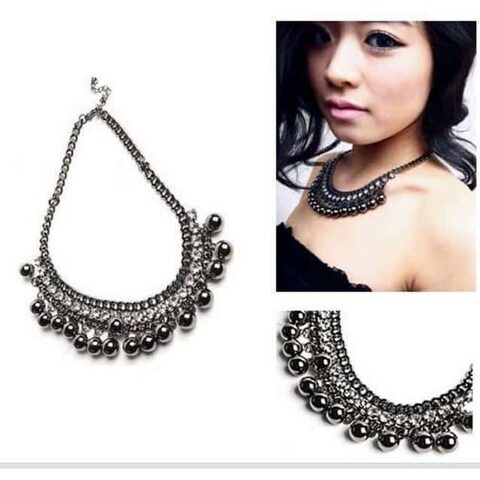 Stunning Ball Crystals Choker Pendant Chokers - The Black Ravens