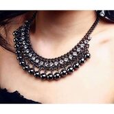 Stunning Ball Crystals Choker Pendant Chokers - The Black Ravens