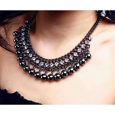 Stunning Ball Crystals Choker Pendant Chokers - The Black Ravens