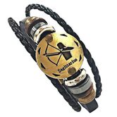 Stunning Unisex Rocker Astrology Leather Bracelets - The Black Ravens