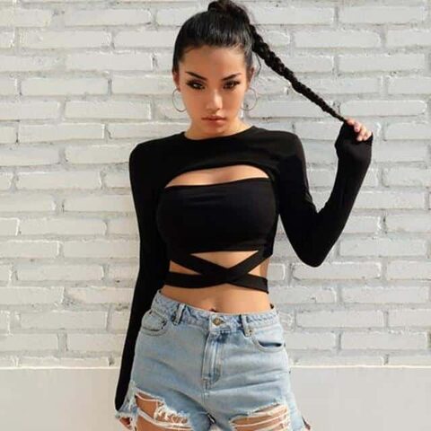 Stylish Hot and Sexy Ladies Crop Top - The Black Ravens