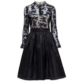 Stylish Patchwork Gothic Retro Dress - The Black Ravens