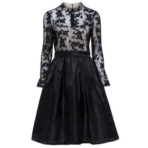 Stylish Patchwork Gothic Retro Dress - The Black Ravens