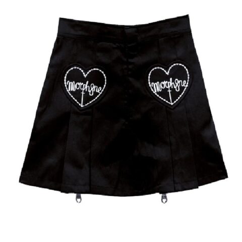 Summer Punk Plaid Mini Skirt - The Black Ravens