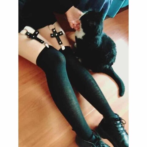 Summer Punk Women's Cross Pants - The Black Ravens