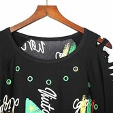 Trendy Loose Ladies' Graffiti Top - The Black Ravens