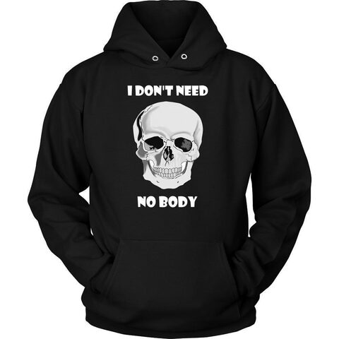 Unique Unisex Meme Style Skull Hoodie and Tees - The Black Ravens