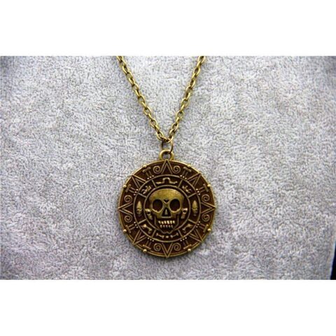 Unisex Aztec Coin Pendants - The Black Ravens