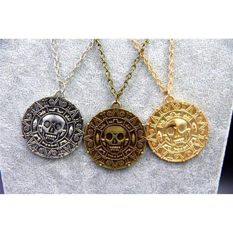 Unisex Aztec Coin Pendants - The Black Ravens