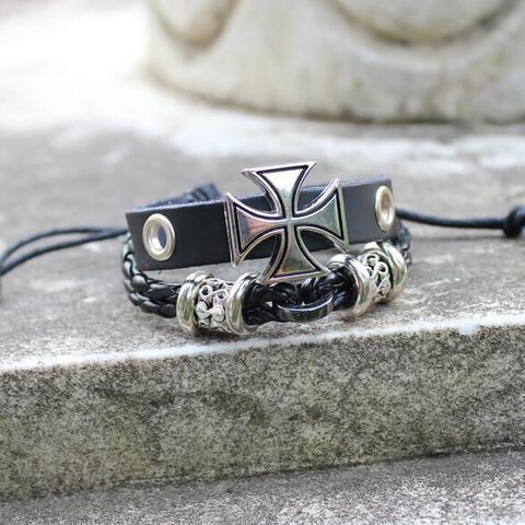 Unisex Braided Holy Wristlet - The Black Ravens