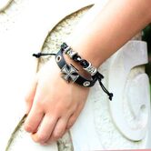 Unisex Braided Holy Wristlet - The Black Ravens