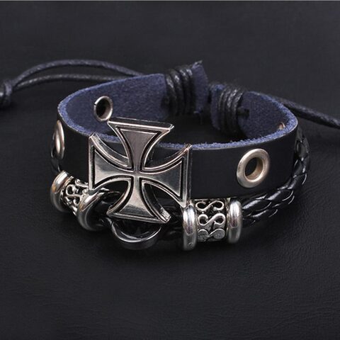 Unisex Braided Holy Wristlet - The Black Ravens