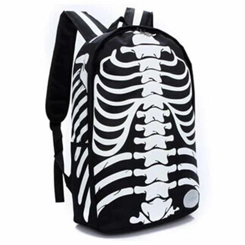 Unisex Emo Rocker Skeletons Back Bags - The Black Ravens