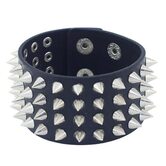 Unisex Four Row Spikey Cuffs - The Black Ravens