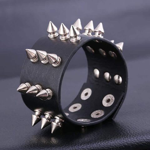 Unisex Spike Cuffs - The Black Ravens