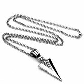 Unisex Triangular Spearhead Necklaces - The Black Ravens