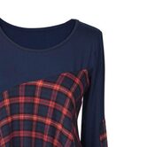 Vintage Blue Tartan Ladies' Top - The Black Ravens