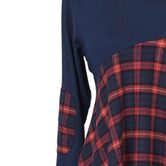 Vintage Blue Tartan Ladies' Top - The Black Ravens