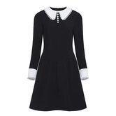 Vintage Peter Pan Collar Office Dress - The Black Ravens