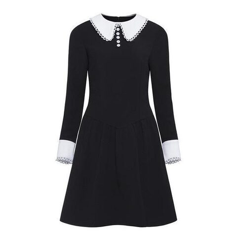 Vintage Peter Pan Collar Office Dress - The Black Ravens