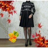 Women' Palace Retro Full Sleeve Dress - The Black Ravens