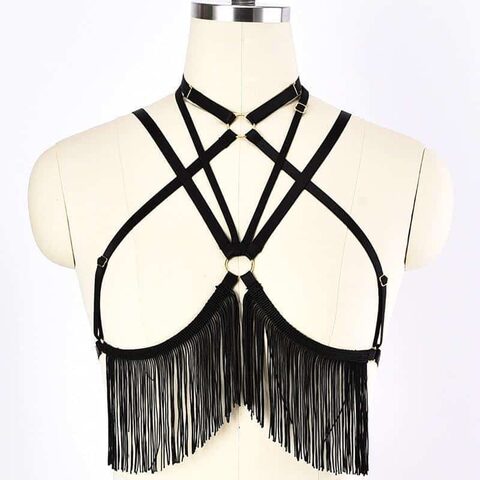 Women's Beautiful Tasseled Harness - The Black Ravens