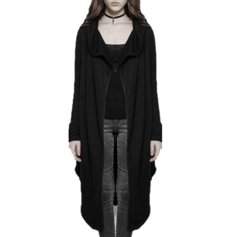 Women's Casual Long Coat - The Black Ravens