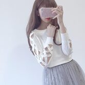 Women's Criss-Cross Sleeve Casual Top - The Black Ravens