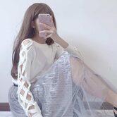 Women's Criss-Cross Sleeve Casual Top - The Black Ravens