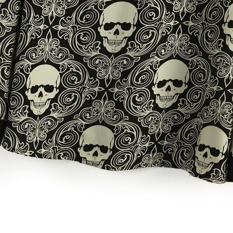 Women's Double-layer Skeleton Head Tops - The Black Ravens