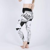 Women's Fashion Print Workout Leggings - The Black Ravens