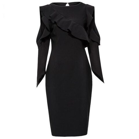 Women's Gothic Falbala Party Wear - The Black Ravens