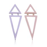 Women's Hollow Minimalist Studs - The Black Ravens