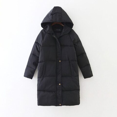Women's Preppy Hooded Parka - The Black Ravens