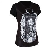 Women's Sexy Rocker Poker Top - The Black Ravens