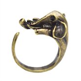 Women's Silver Elephants Rings - The Black Ravens