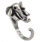 Women's Silver Elephants Rings - The Black Ravens
