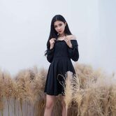 Women's Vintage Off Shoulder Black Dress - The Black Ravens
