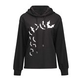 Women's Winter Bat Print Hoodie - The Black Ravens