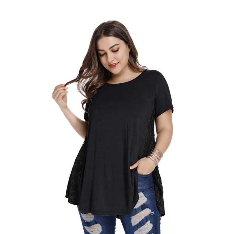 Gothic Lace Tunic Top - Plus Size